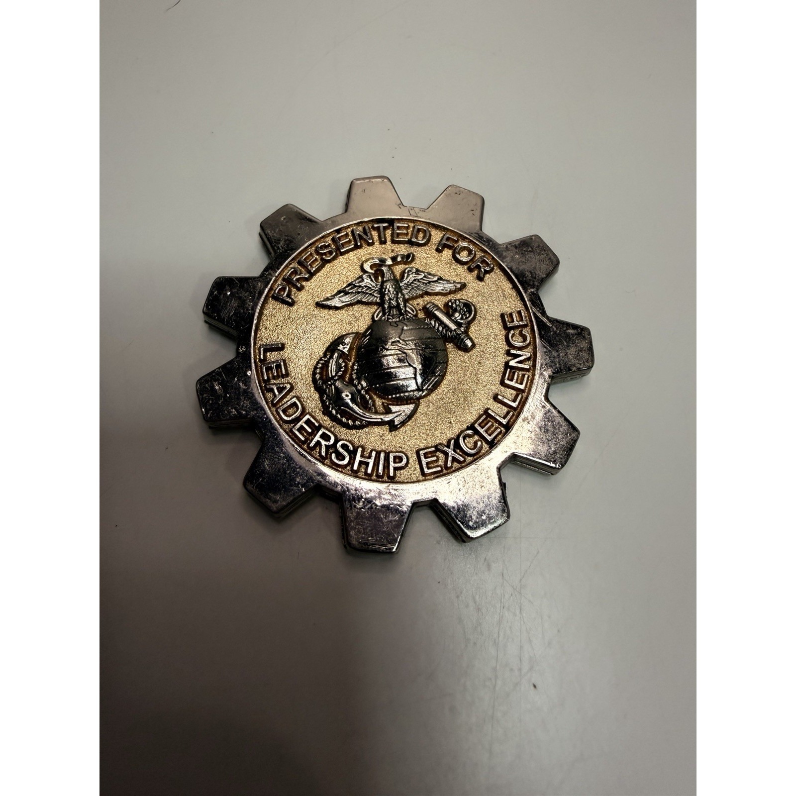 Usmc 1st Maintenance Battalion "Leadership Excellence" Gear Coin